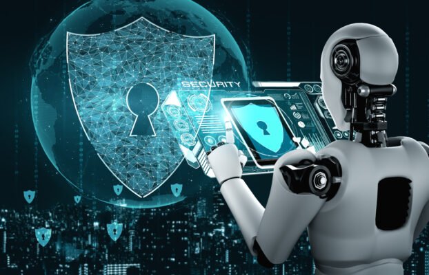 AI robot using cyber security to protect information privacy Yesil Science AI robot using cyber security to protect information privacy