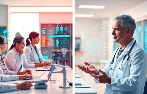 Human AI Collaboration Enhances Medical Diagnosis Accuracy