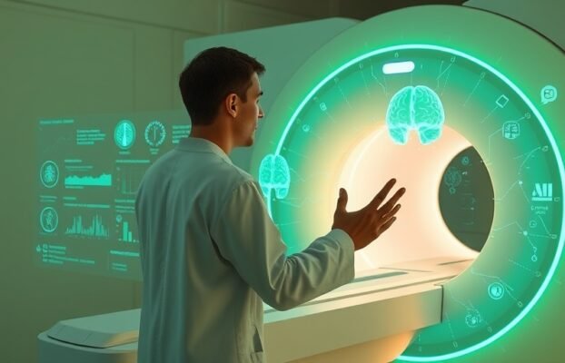 Proof of concept for voice based MRI scanner control using large language models in real time guided interventions