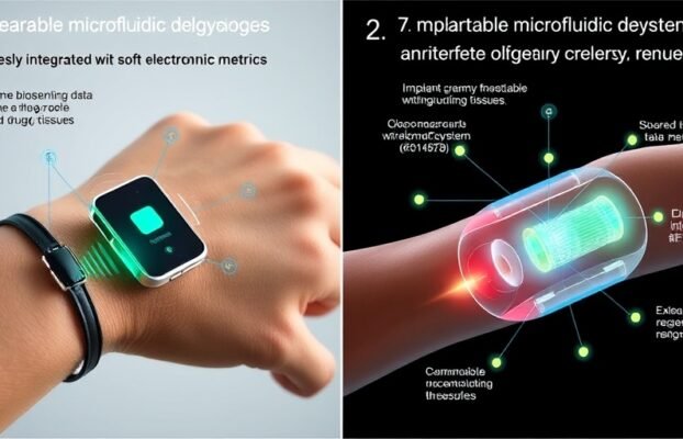 Wearable and implantable microfluidic technologies for future digital therapeutics