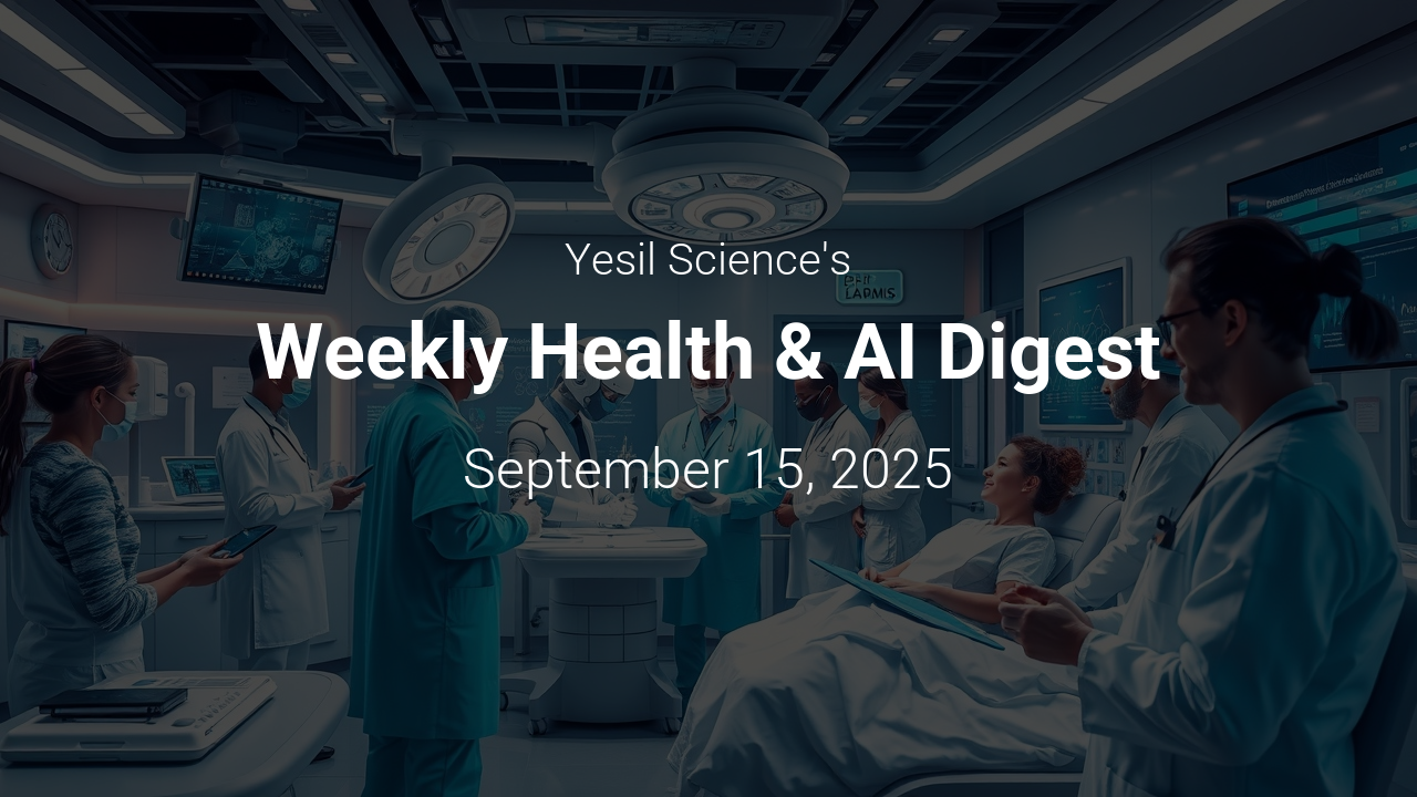 Weekly Health AI Digest September 15 2025