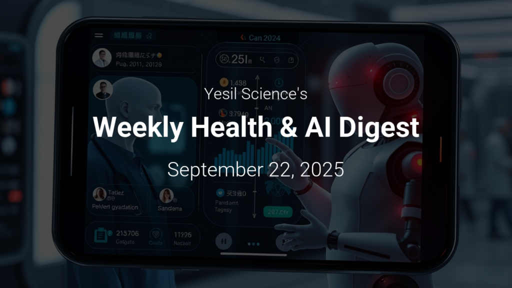Weekly Health & AI Digest – September 22, 2025