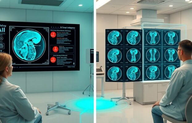 Comprehensive deep learning-assisted multi-condition analysis of knee MRI studies improves resident radiologist performance.