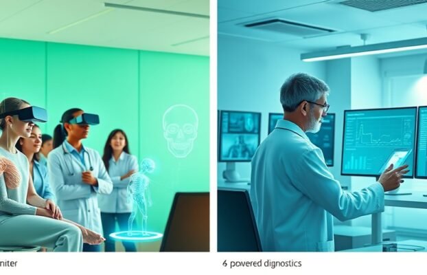 How can artificial intelligence transform the training of medical students and physicians?