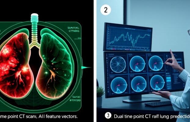 FoundationmodelbasedpredictionoflungcancersurvivalusingtemporalchangesindualtimepointCTscans Yesil Science Foundation model based prediction of lung cancer survival using temporal changes in dual time point CT scans