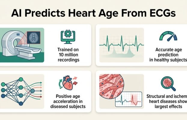 AI calculates heart age from simple wearable ECGs