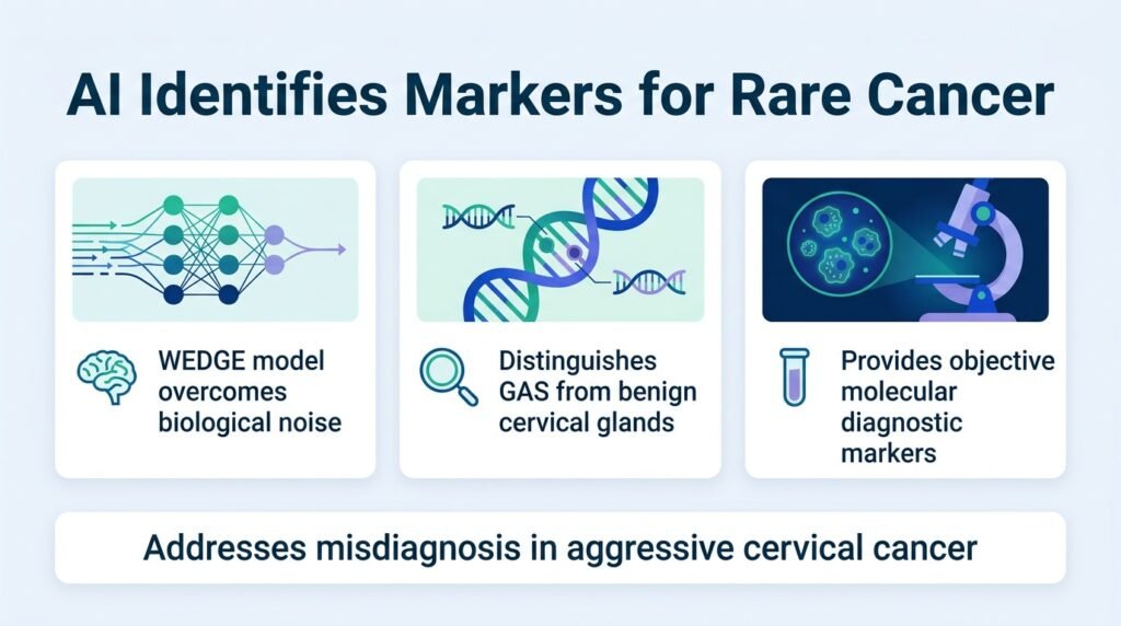 AI finds protein markers for rare cervical cancer