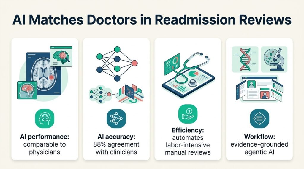 AI matches doctors in hospital readmission reviews
