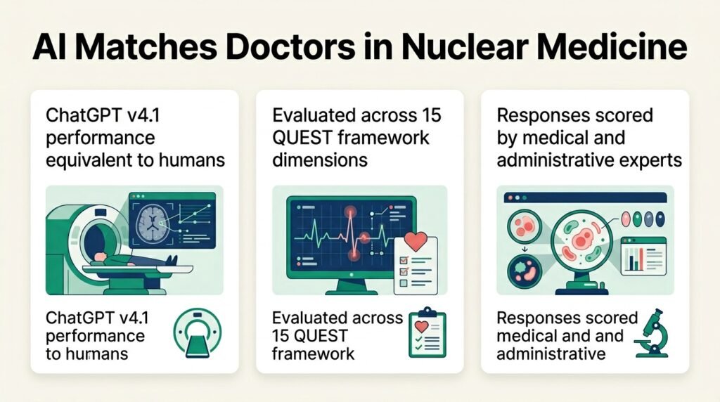 AI matches doctors in nuclear medicine queries