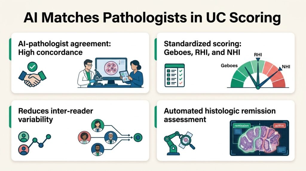 AI matches pathologists in scoring ulcerative colitis
