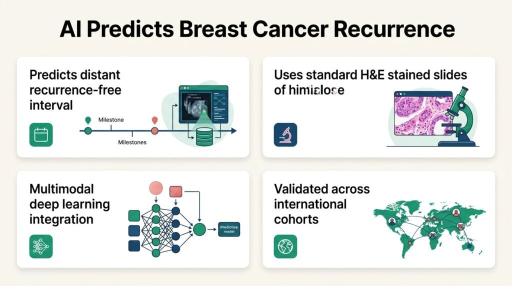AI predicts breast cancer recurrence using standard slides