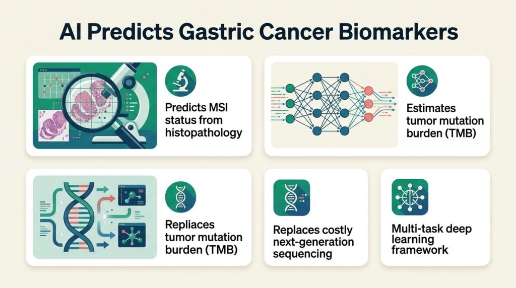 AI predicts gastric cancer immunotherapy markers