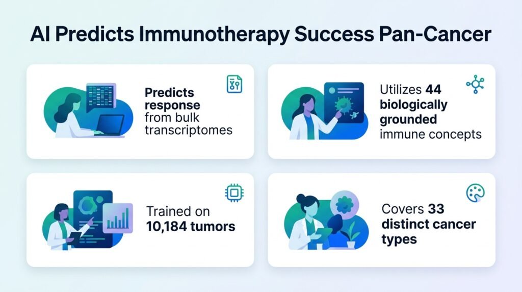 AI predicts immunotherapy success across multiple cancers