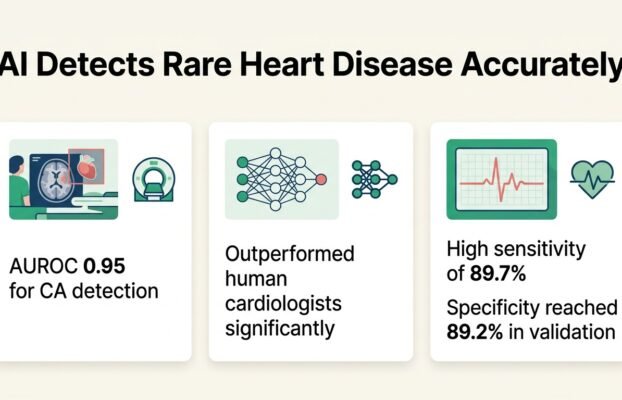 ai separates rare heart disease from common mimics