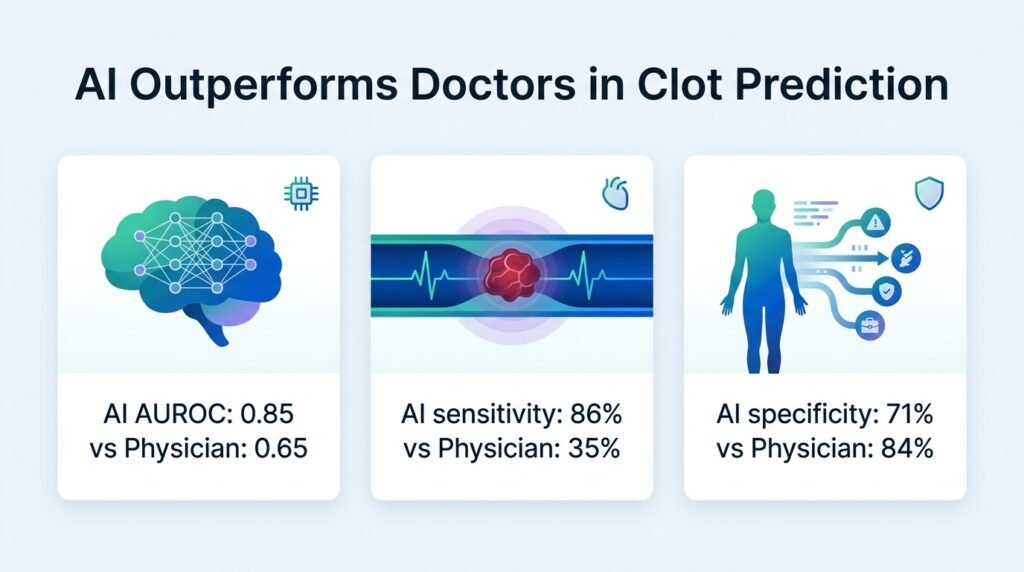 AI spots blood clot risks better than doctors