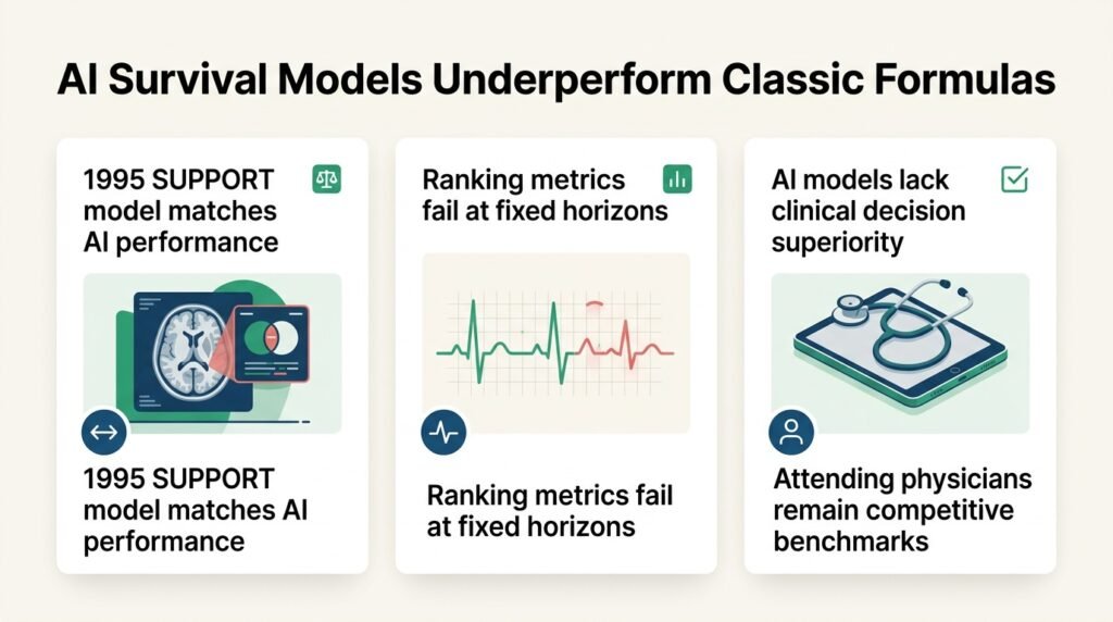 AI Survival Models Fail to Beat 1995 Formula