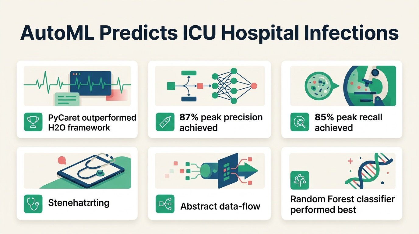 AutoML predicts hospital infections in the ICU