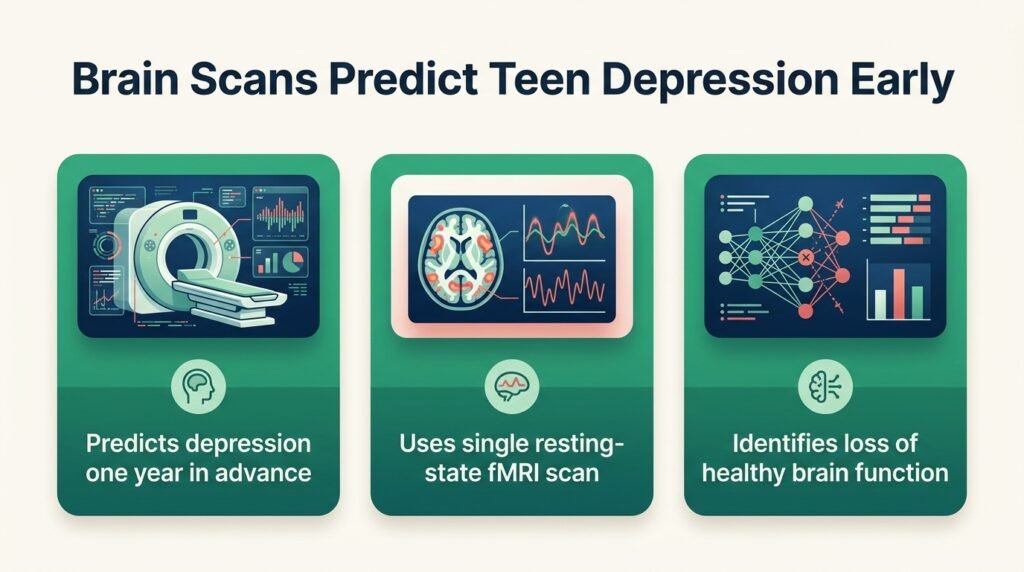 Brain scans predict teen depression one year early