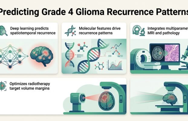 Spatial-temporal recurrence patterns of grade 4 glioma using deep learning integrated multiparametric MRI and molecular pathology
