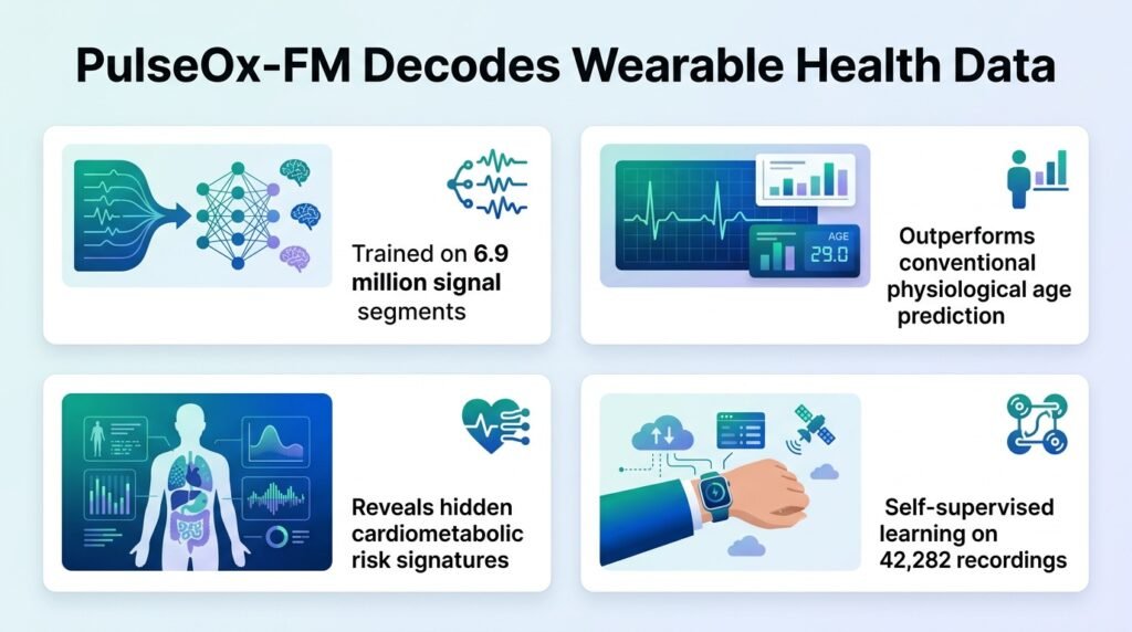 A foundation model of wearable pulse oximetry reveals physiological signatures of health and cardiometabolic risk