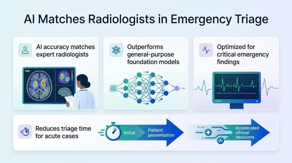 AI matches radiologists in emergency head CT triage