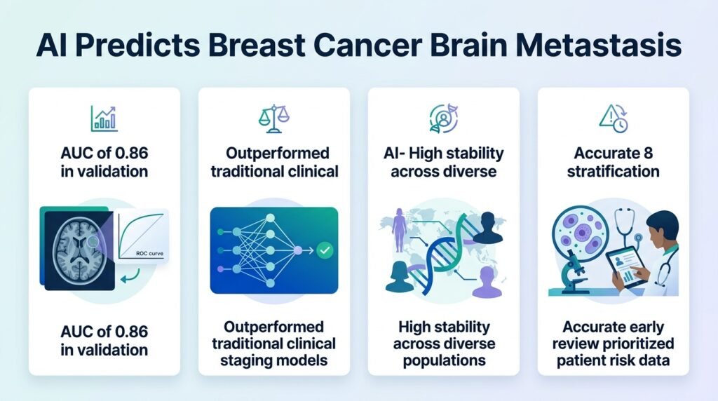AI predicts breast cancer spread to the brain
