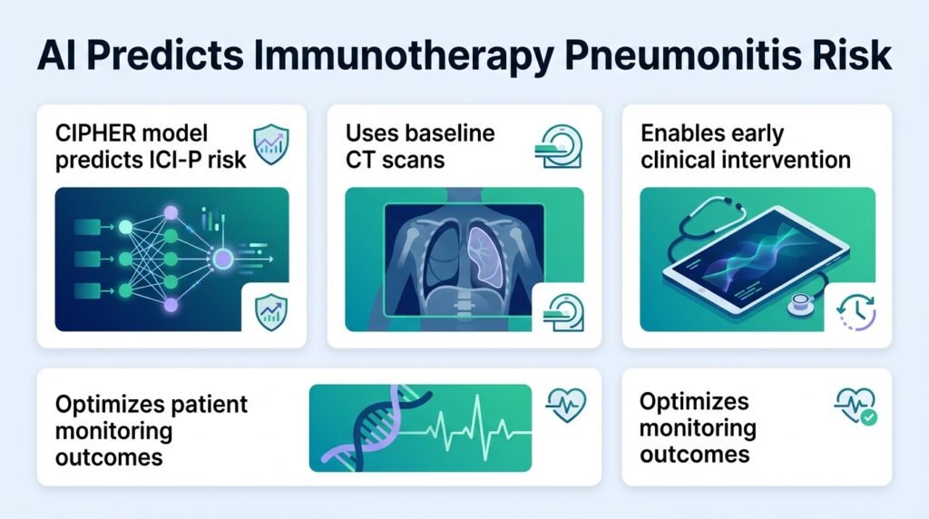 AI predicts lung inflammation before immunotherapy starts