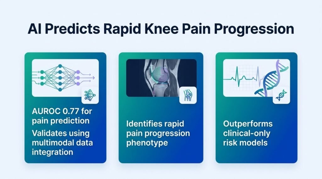 AI predicts rapid knee pain without MRIs