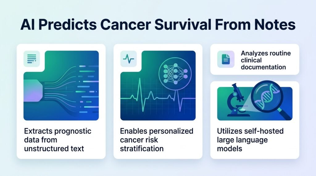 AI reads clinical notes to predict cancer survival