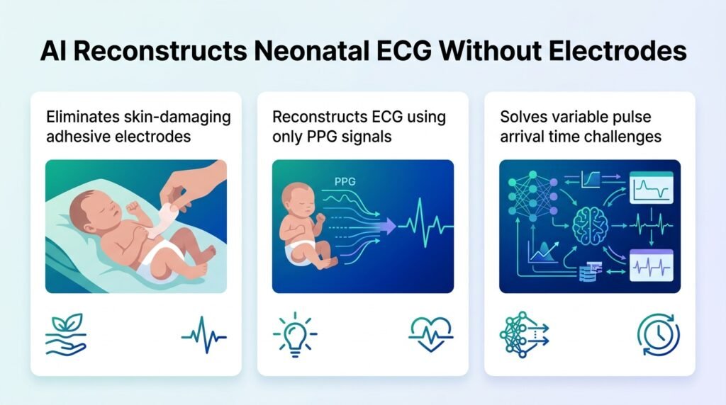 AI reconstructs baby heart signals without skin damage