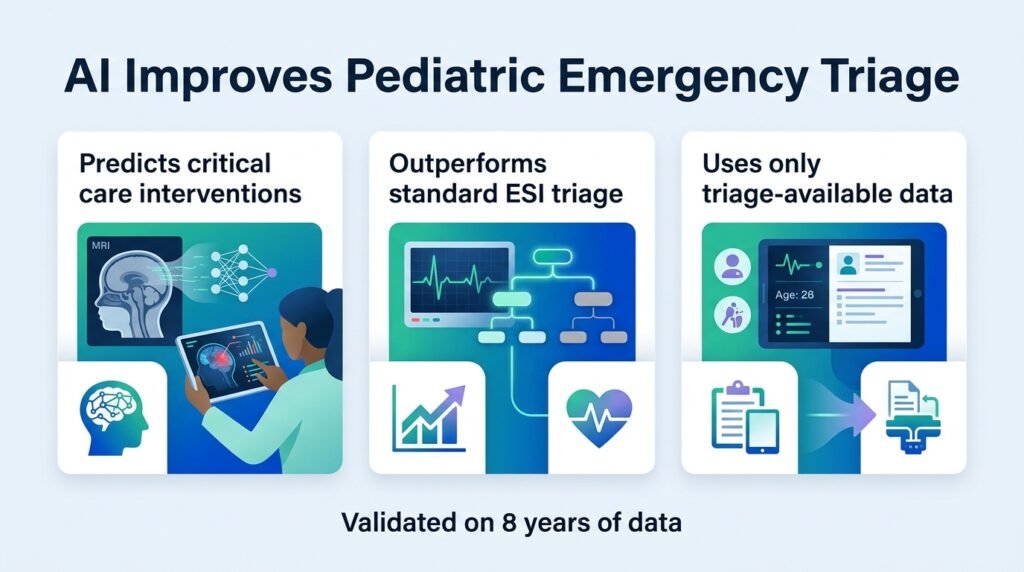 AI spots critically ill children at hospital triage