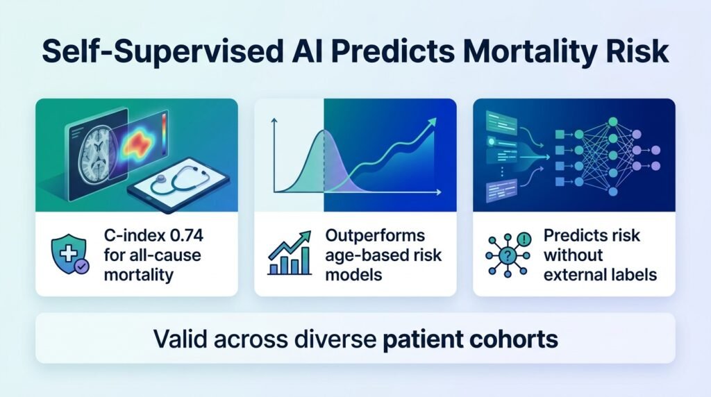 Artificial intelligence-based ECG reconstruction error as a continuous predictor of all-cause mortality: a multi-cohort retrospective validation study