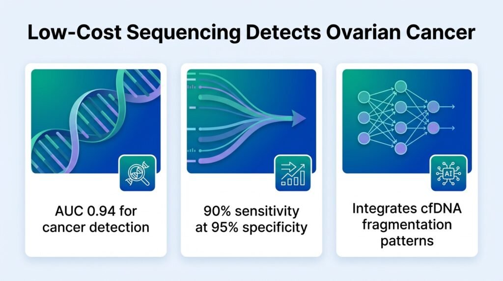 Cheap DNA sequencing detects ovarian cancer
