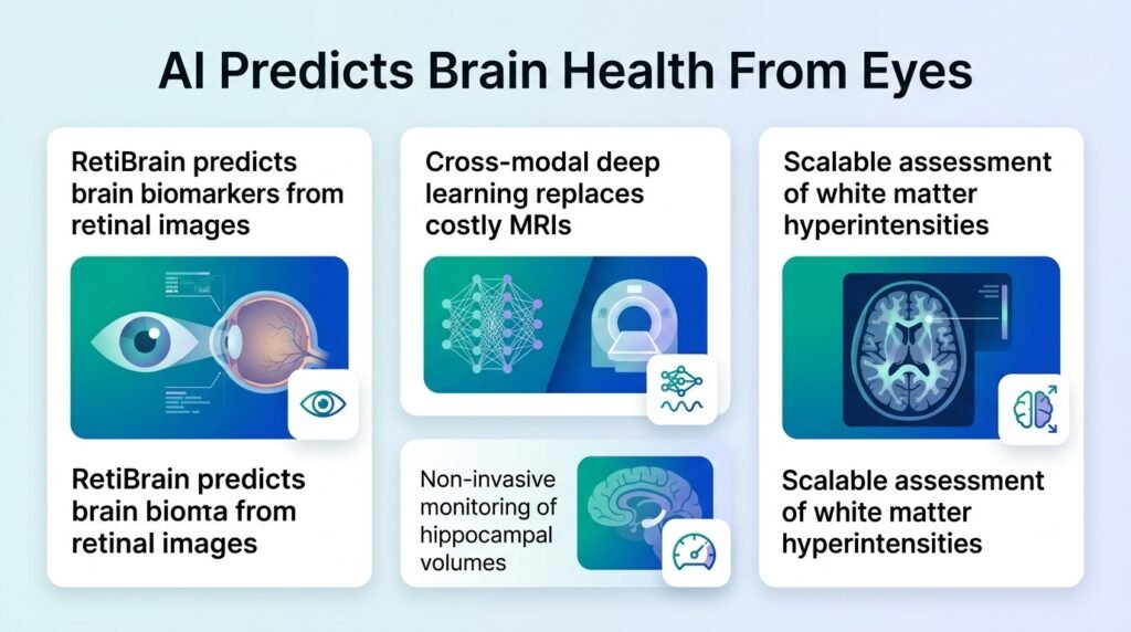 Eye scans predict brain aging using AI