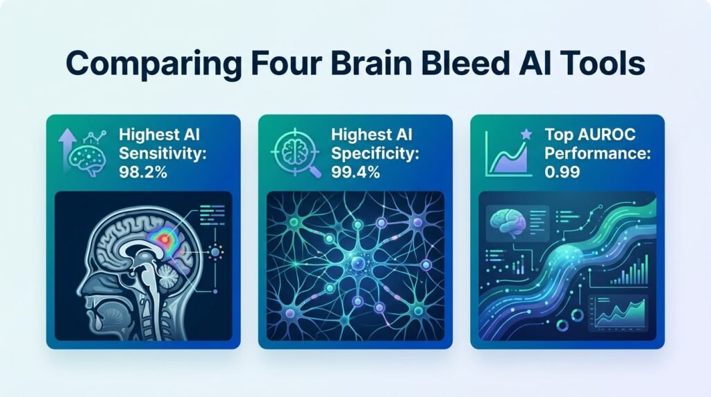 Four Brain Bleed AI Tools Compared in ER