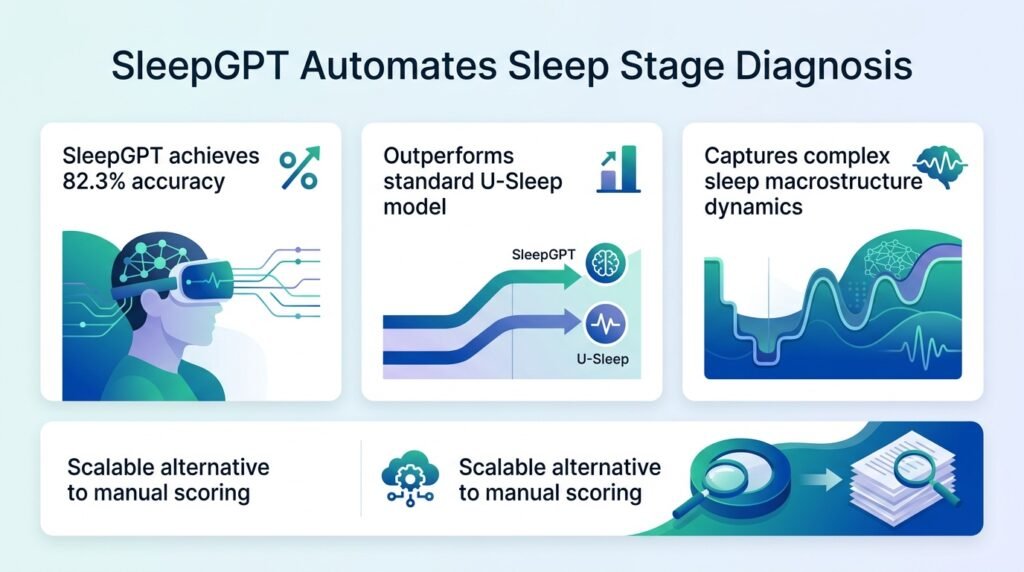 Language model diagnoses sleep disorders using stage sequences