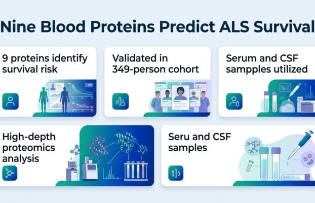 Nine blood proteins predict ALS survival rates