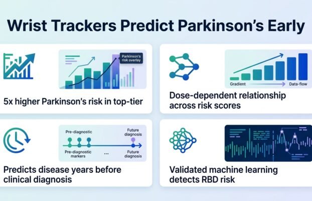 wrist trackers predict parkinson s disease years early