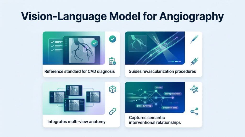 A Vision-Language Model for Coronary Angiography Interpretation and Clinical Decision Support