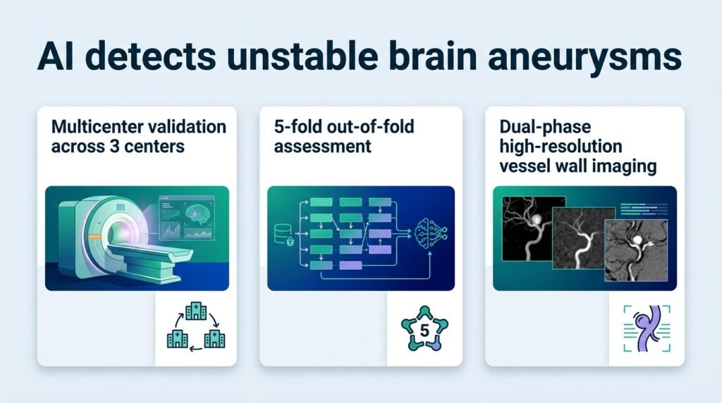 AI detects unstable brain aneurysms across hospitals