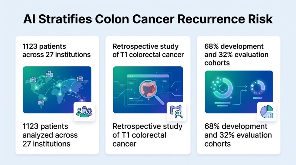 AI groups early colon cancer recurrence risks