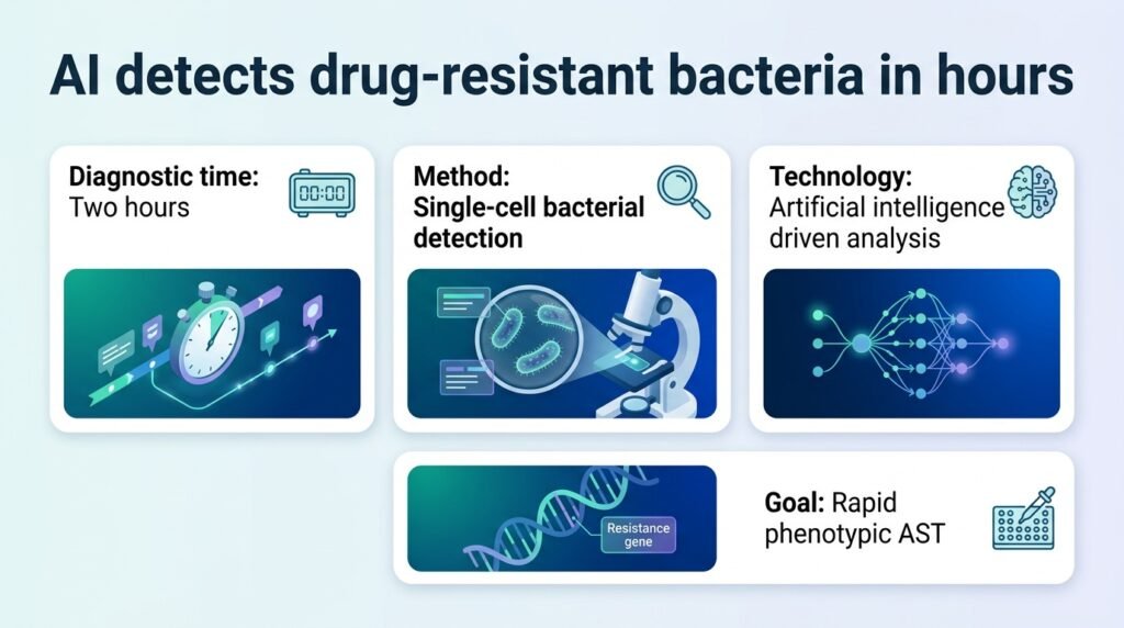 AI identifies drug-resistant bacteria in two hours