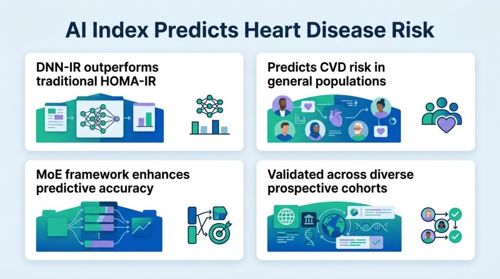 AI insulin resistance index predicts heart disease risk