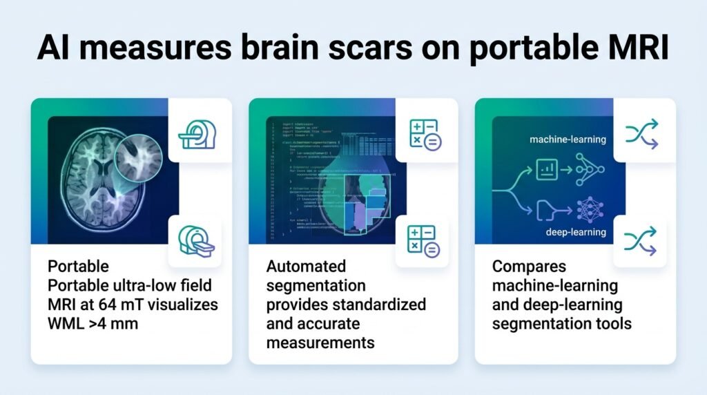 AI measures brain scars on cheap portable MRI