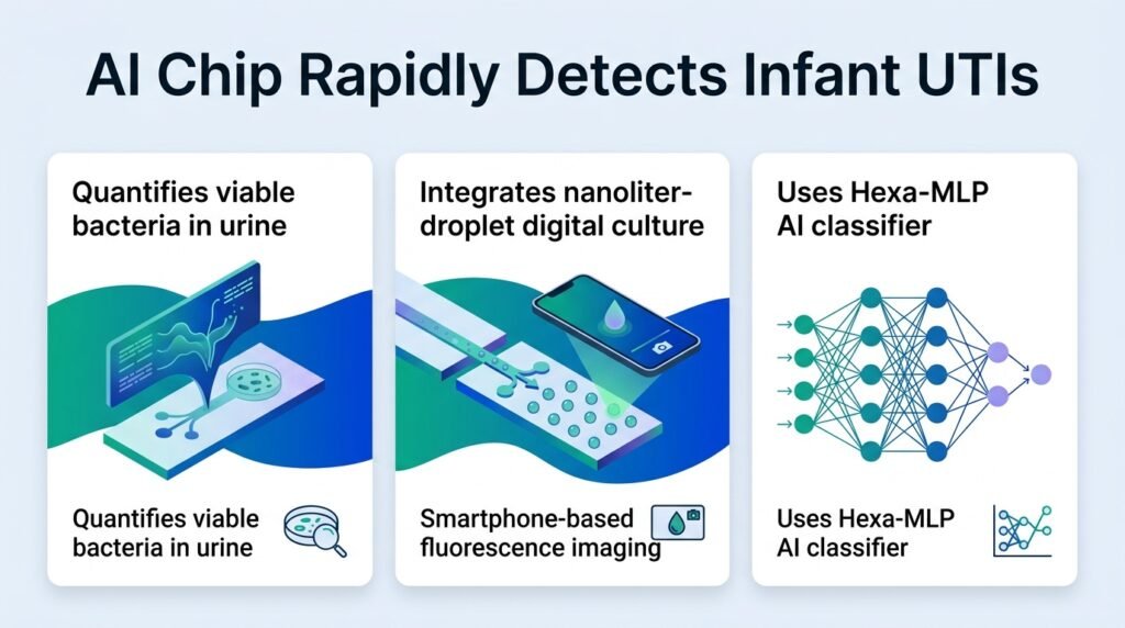 AI microfluidic chip speeds up infant UTI tests