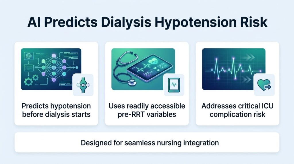 AI predicts blood pressure drops during dialysis