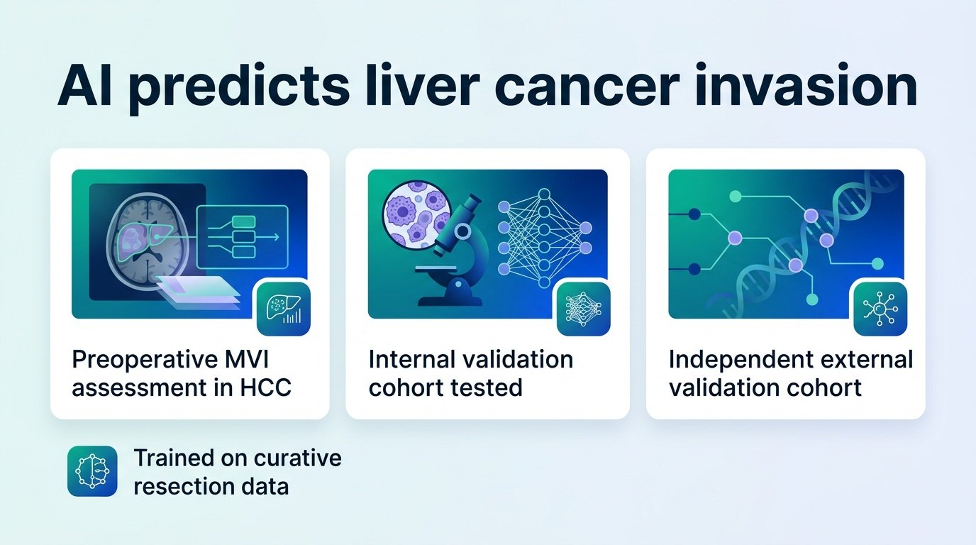 ai predicts liver cancer blood vessel invasion