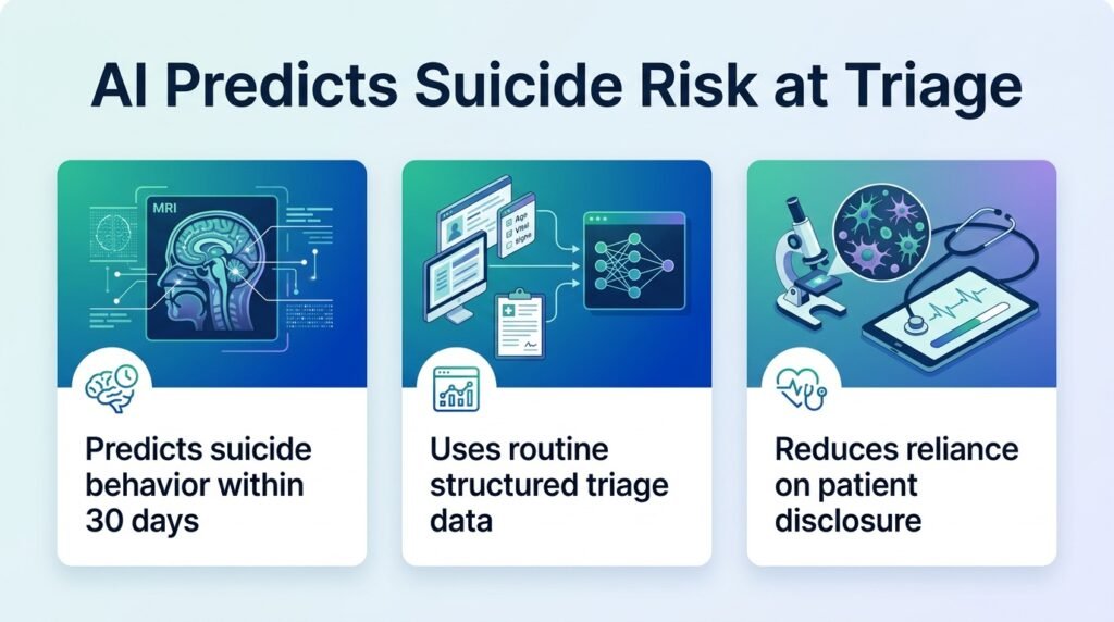 AI predicts suicide risk from emergency triage