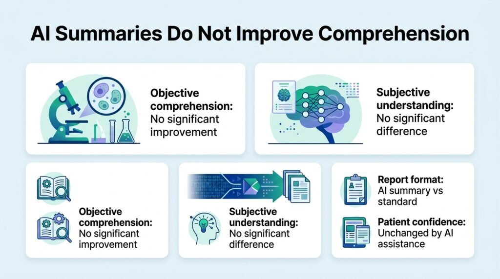AI summaries fail to improve patient scan comprehension