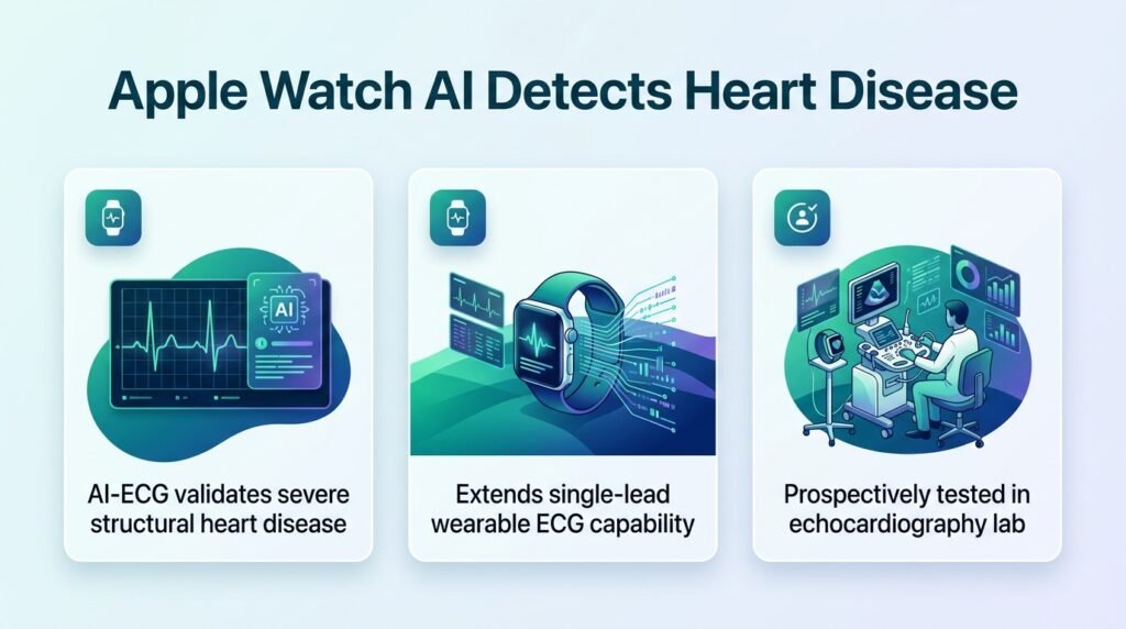 Apple Watch AI detects severe structural heart disease